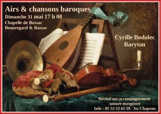 Concert baroque à Beauregard et Bassac